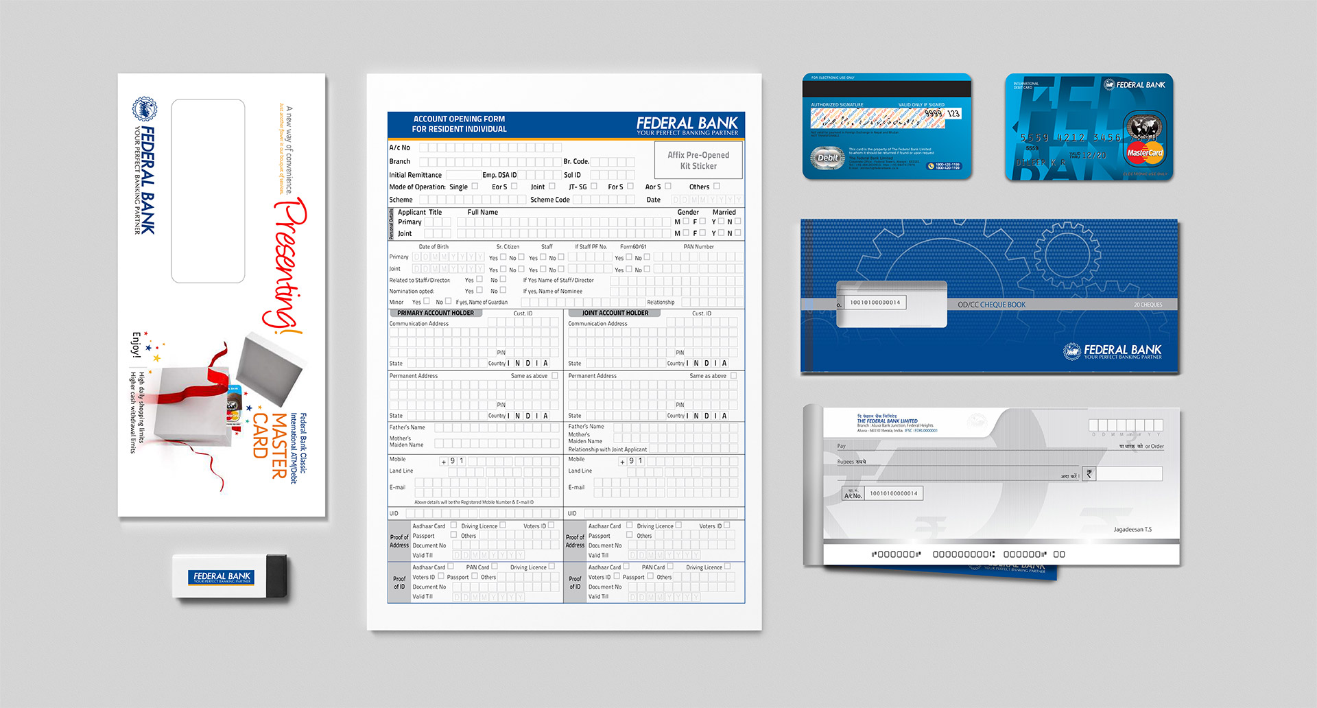 Federal Bank Stationary Designs