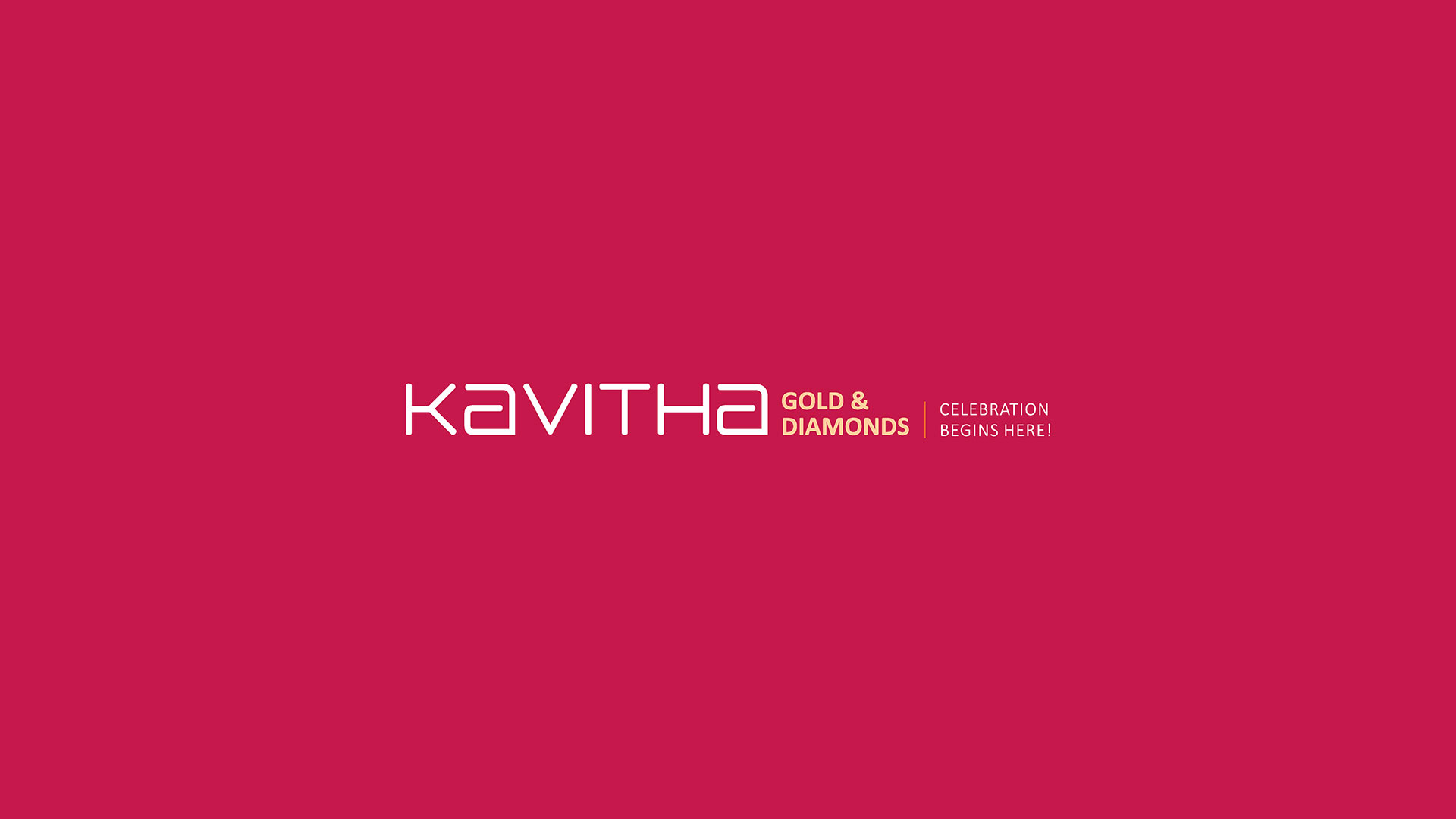 Kavtiha Gold & Diamonds Logo on red background