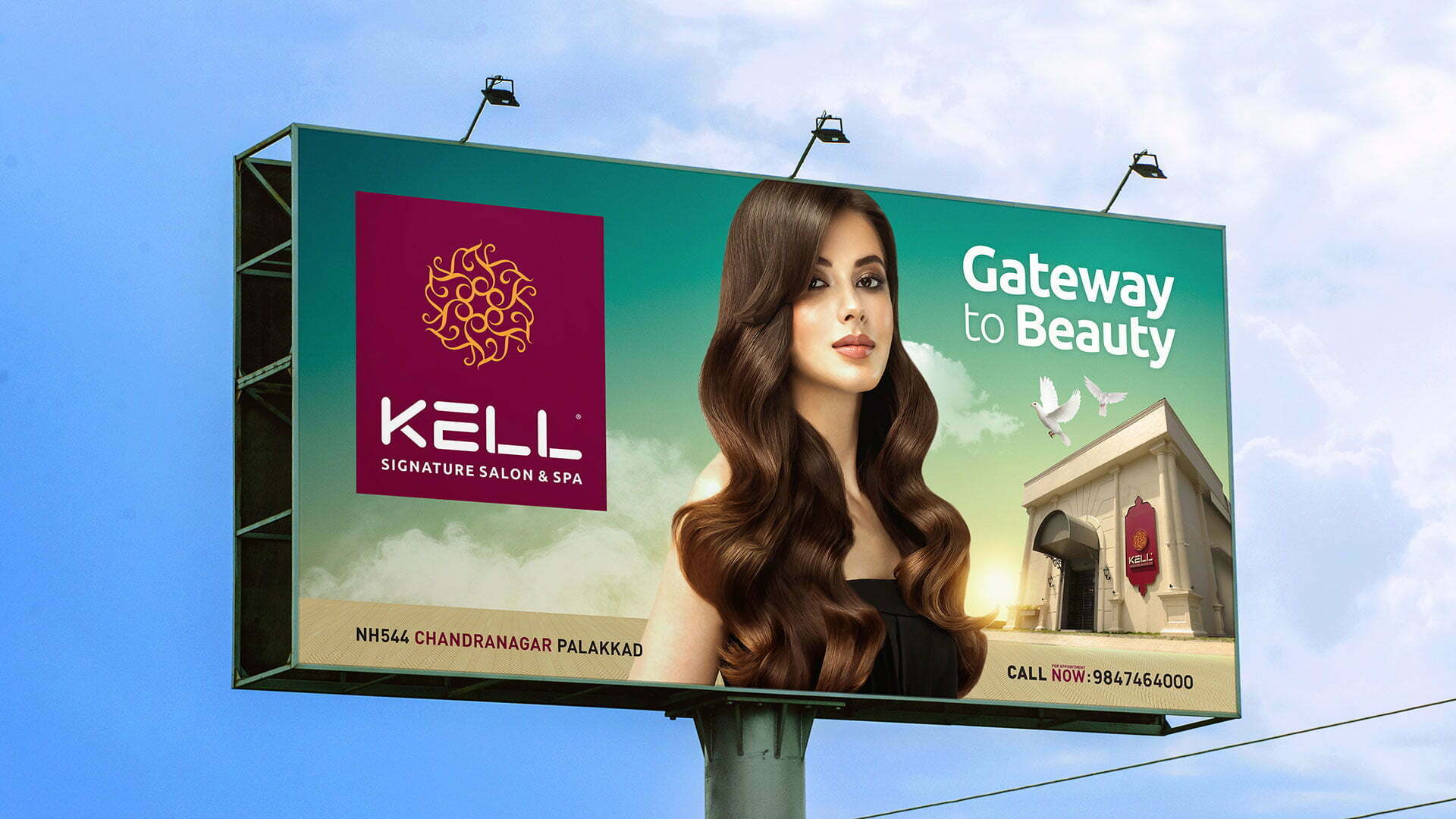 KELL Signature Salon & Spa Hoarding Design